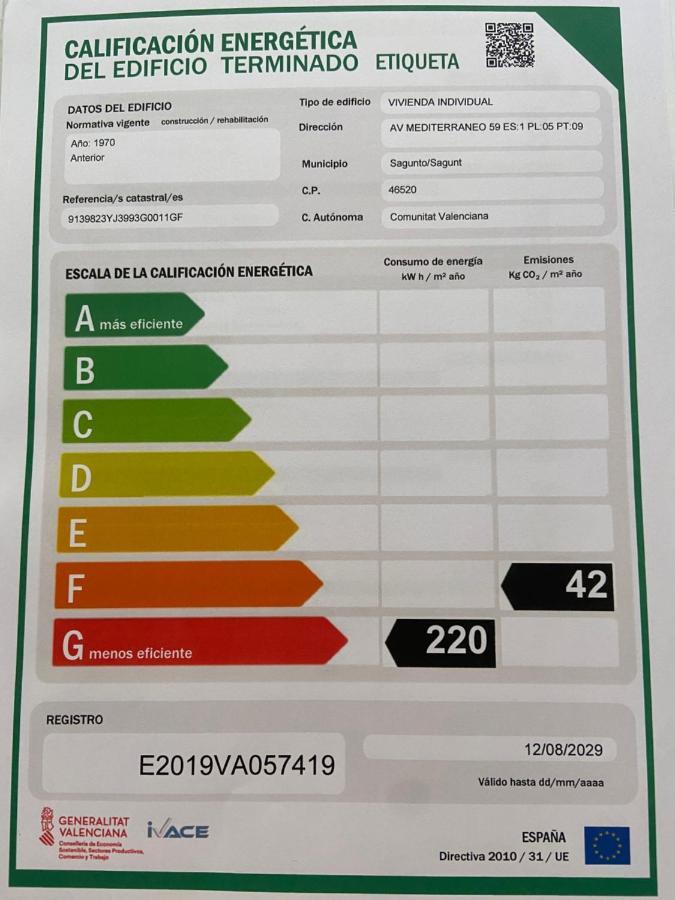 Apartamento En Primera Linea En Sagunto المظهر الخارجي الصورة